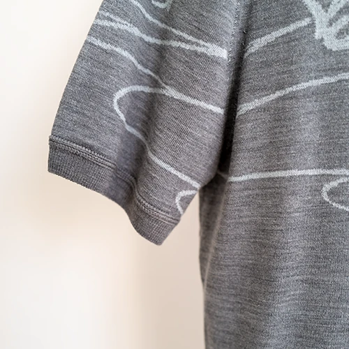 Mens Knit Short Sleeve Button Down