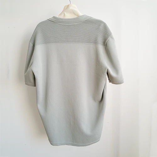 Mens White Knitted Polo Shirt