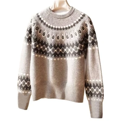 Designer Fair Isle pulóver