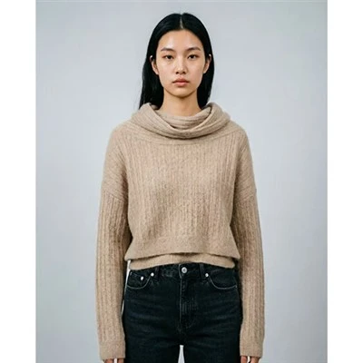 Mock Neck Női pulóver
